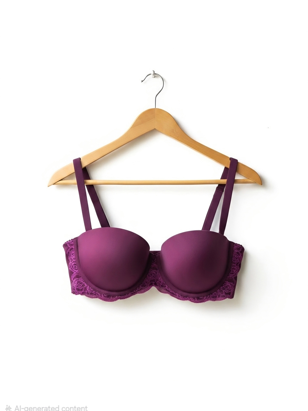 Maidenform Love the Lift Balconette Push Up Maidenform Plum Lace-Trim Padded Bra
